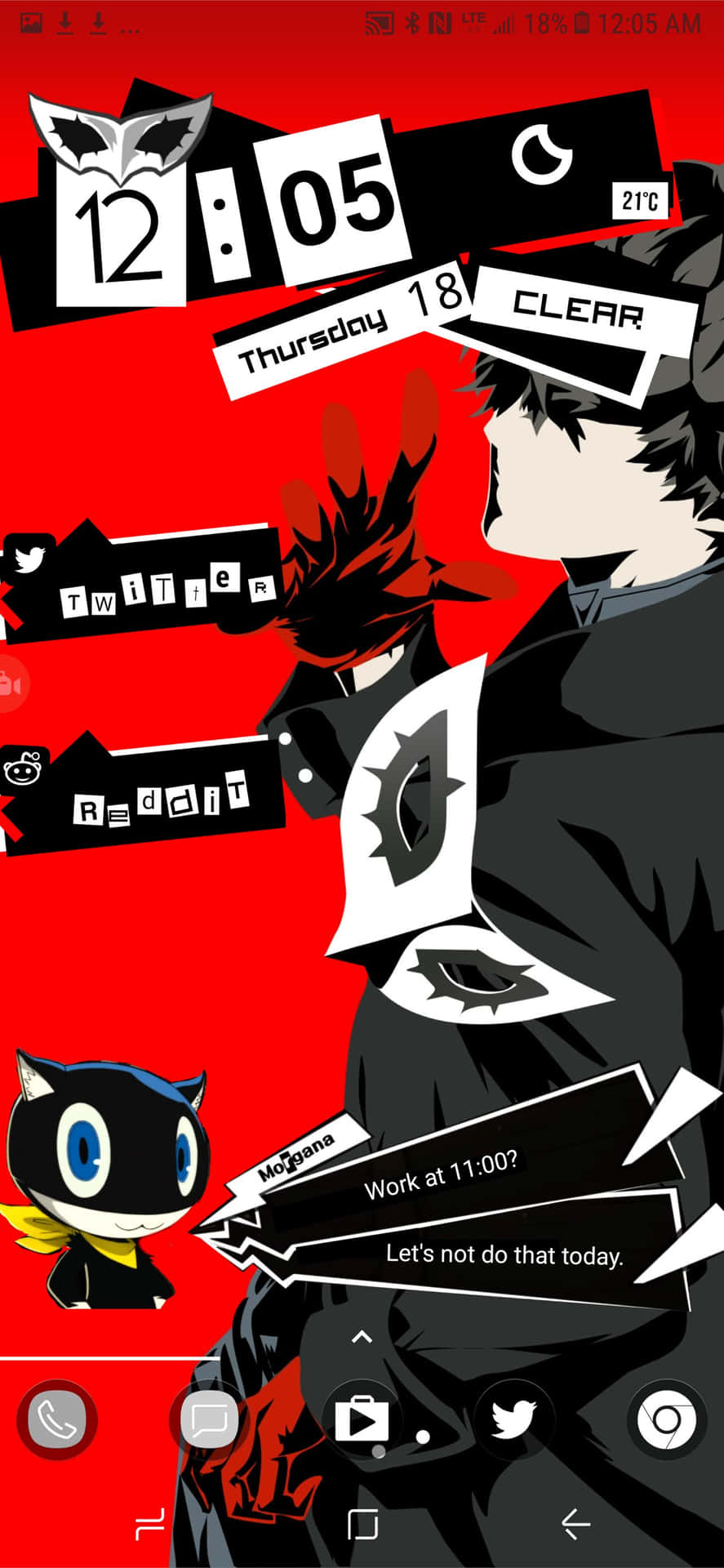 "Persona 5 Game Artwork as iPhone Wallpaper" Wallpaper