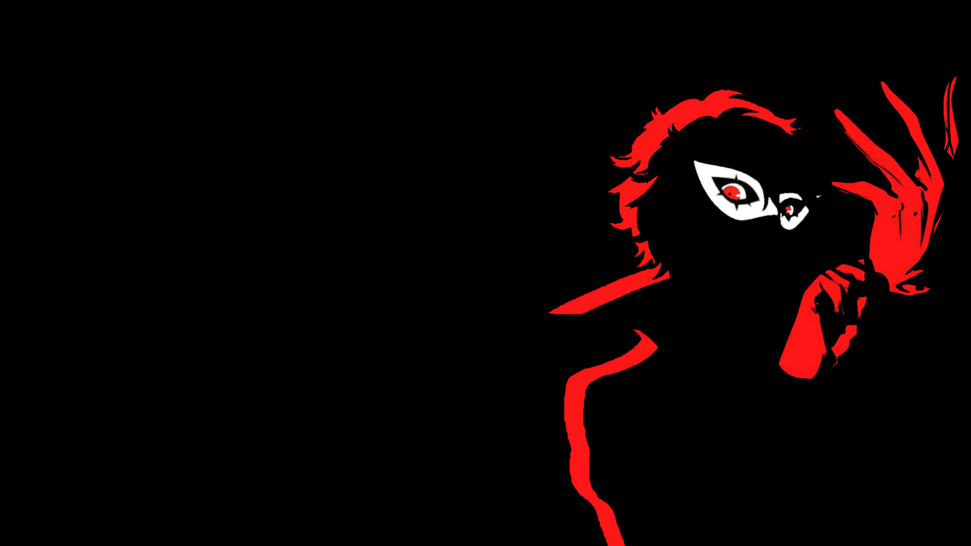 The iconic logo of the RPG game "Persona 5". Wallpaper