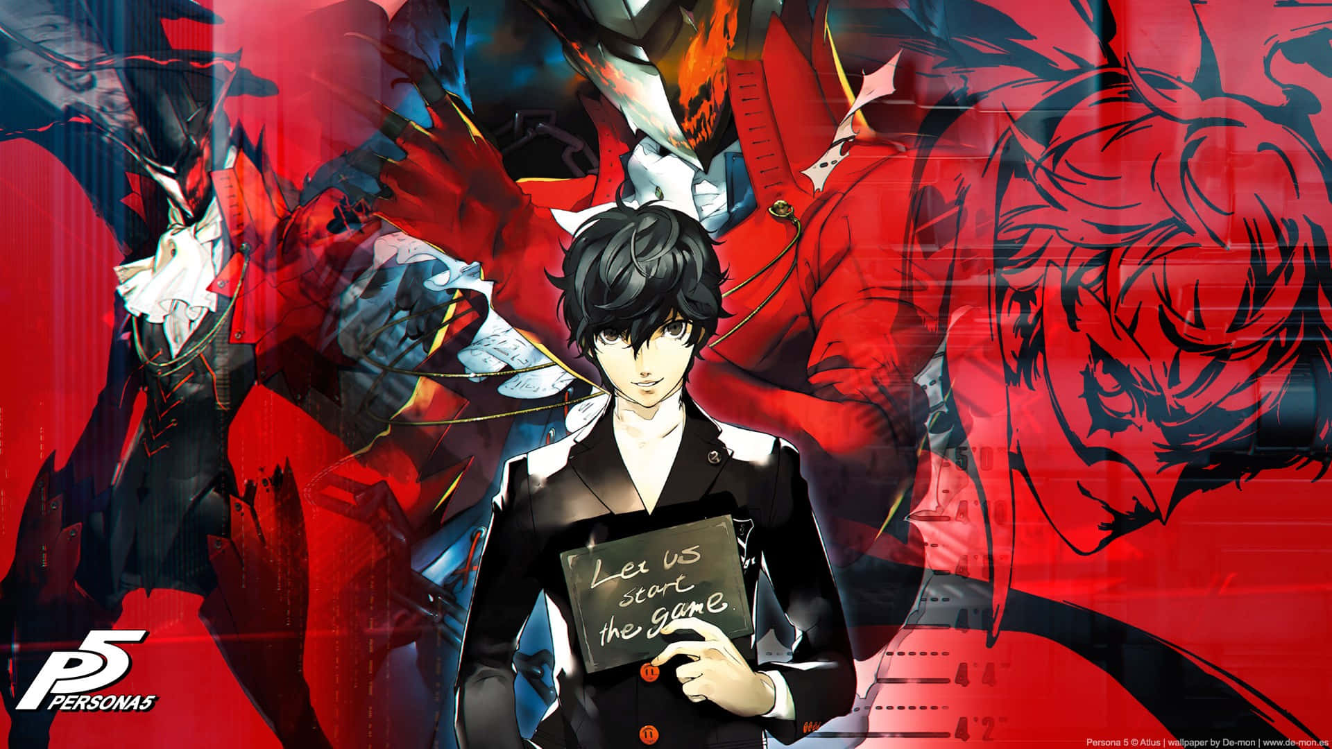 The emblem of the Phantom Thieves from the game Persona 5. Wallpaper