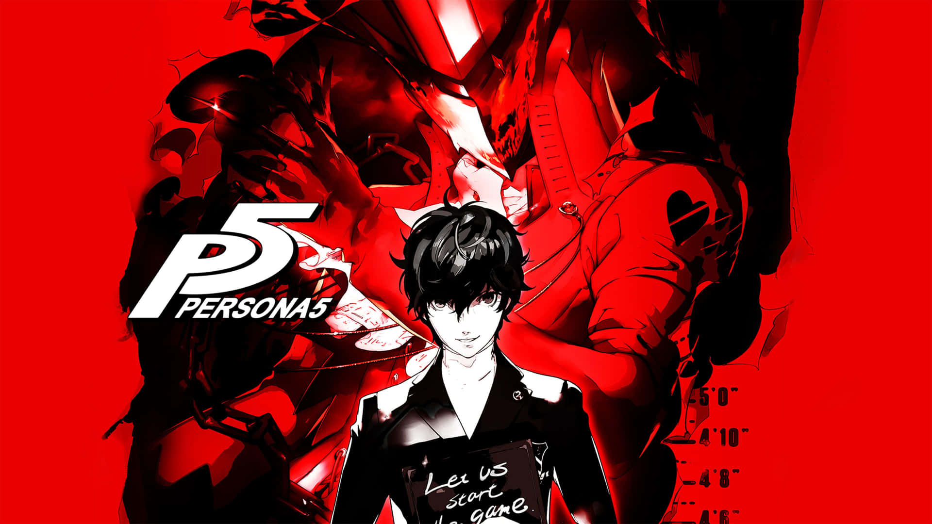 Det officielle logo til rolle-spillet video spil Persona 5. Wallpaper