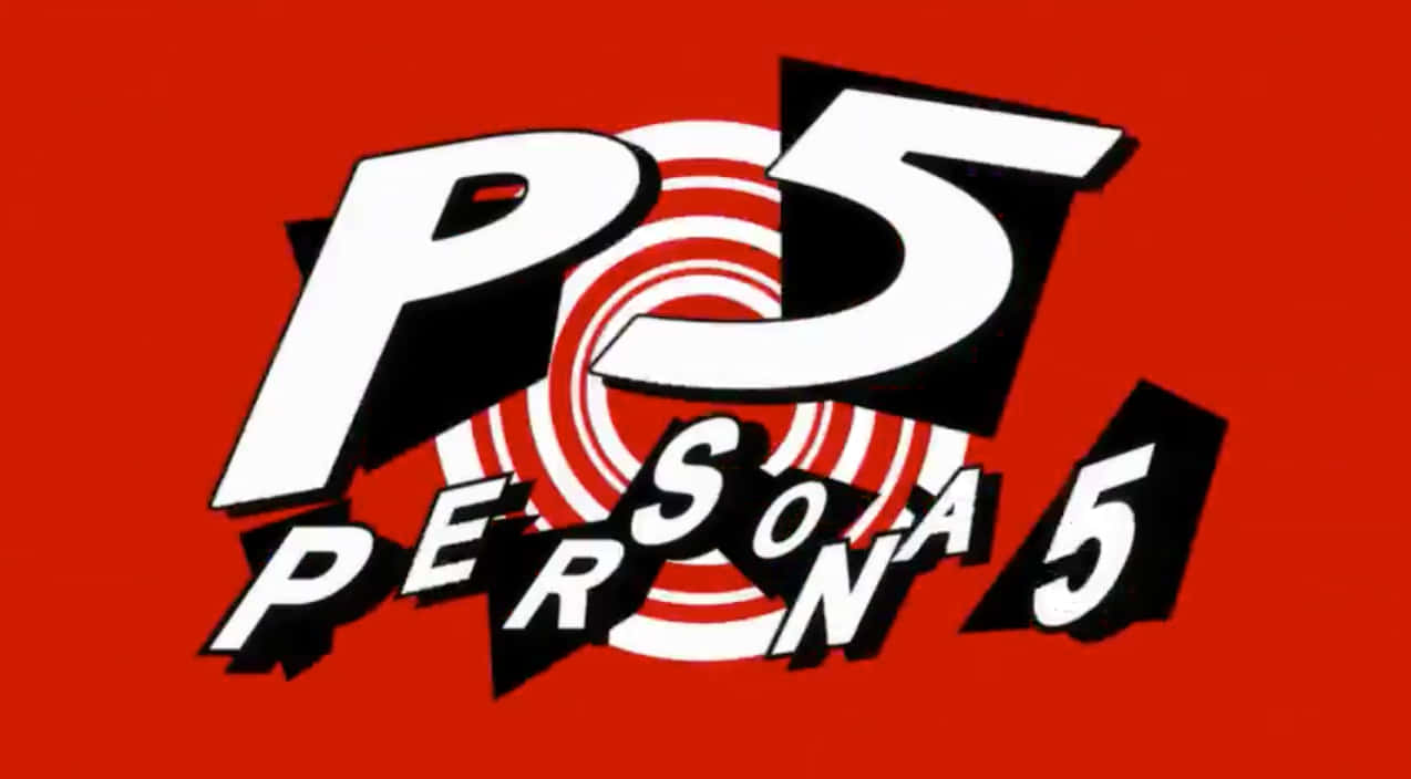 Utövadina Legendariska Phantom Thief-färdigheter Med Persona 5-logotypen På Din Datorskärm Eller Mobiltelefonens Bakgrundsbild. Wallpaper