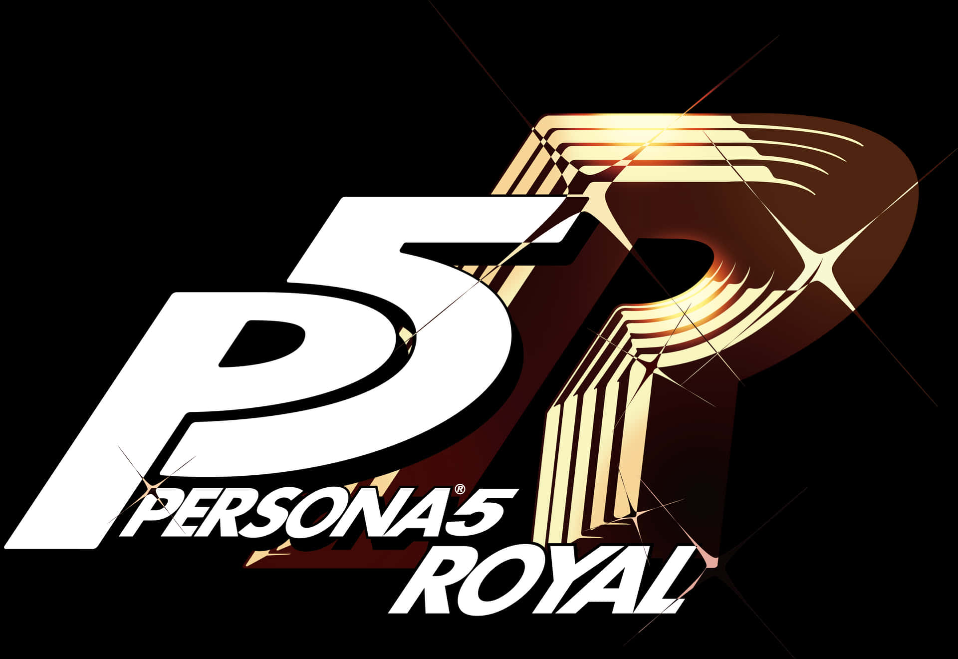 Logo af den populære videogameserie, Persona 5 Wallpaper