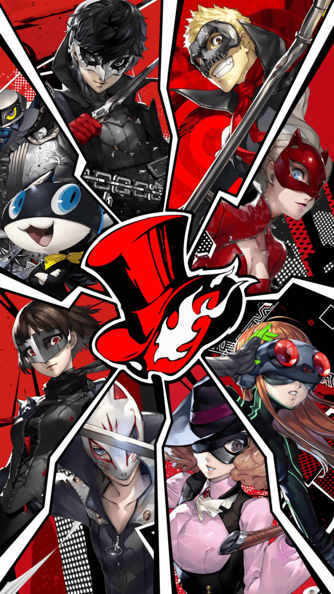 Persona 5 Phantom Thieves Members Collage
