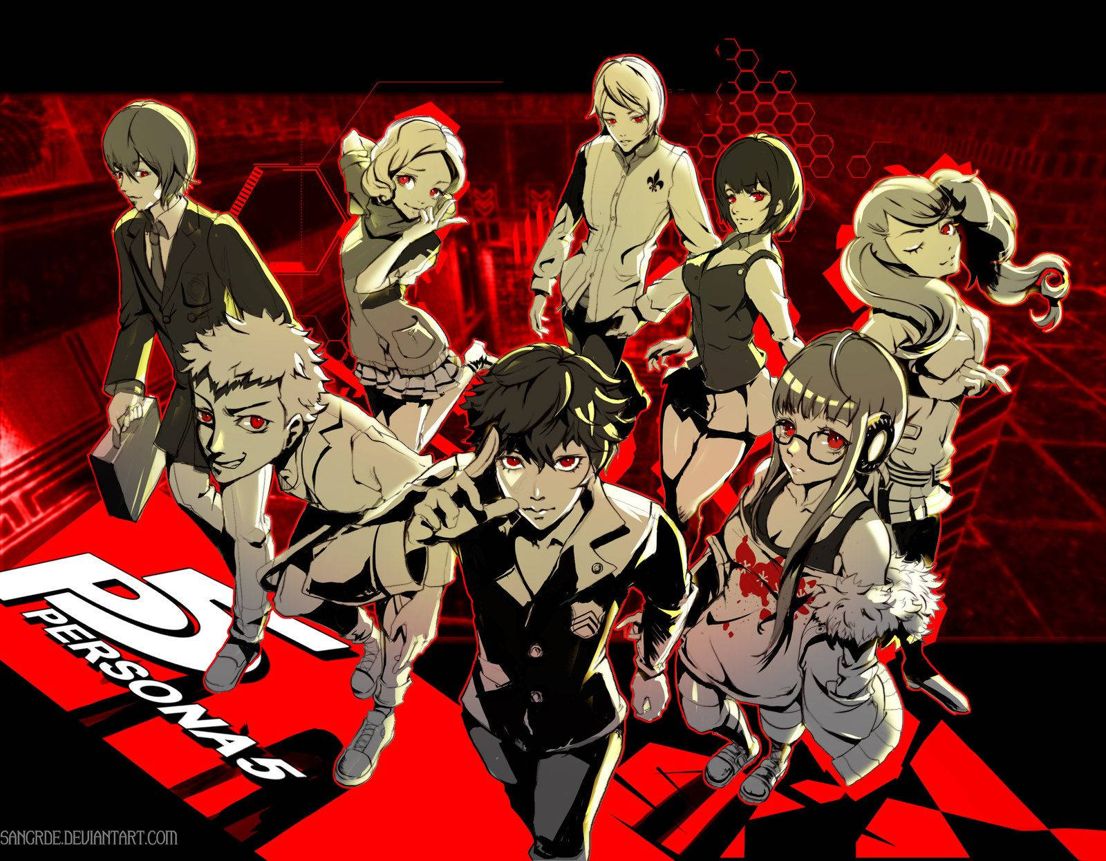 lead the charge of the Phantom Thieves Wallpaper