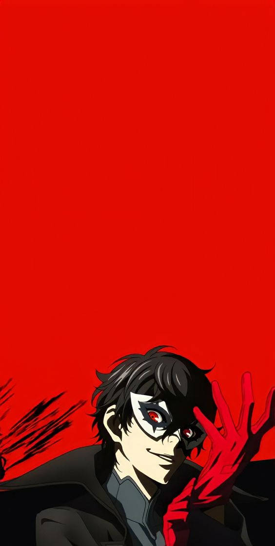 Masked Akira Persona 5 Phone Wallpaper