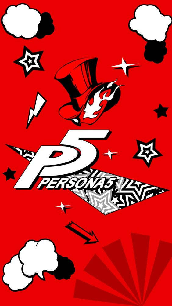 Rotesund Weißes Logo Persona 5 Handy Wallpaper
