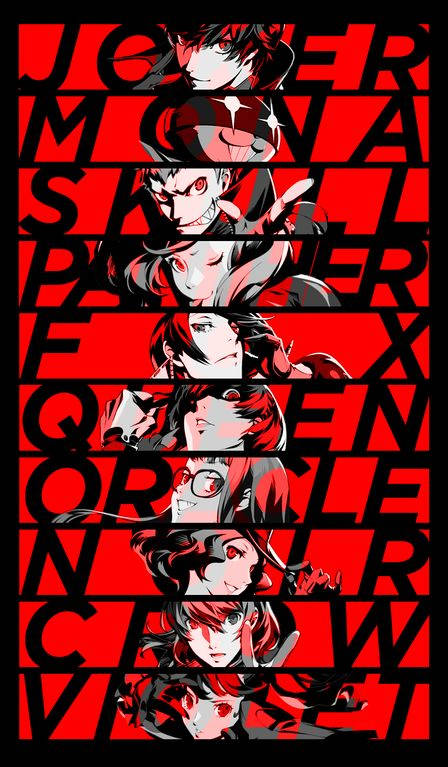 Character Personas Persona 5 Phone Wallpaper