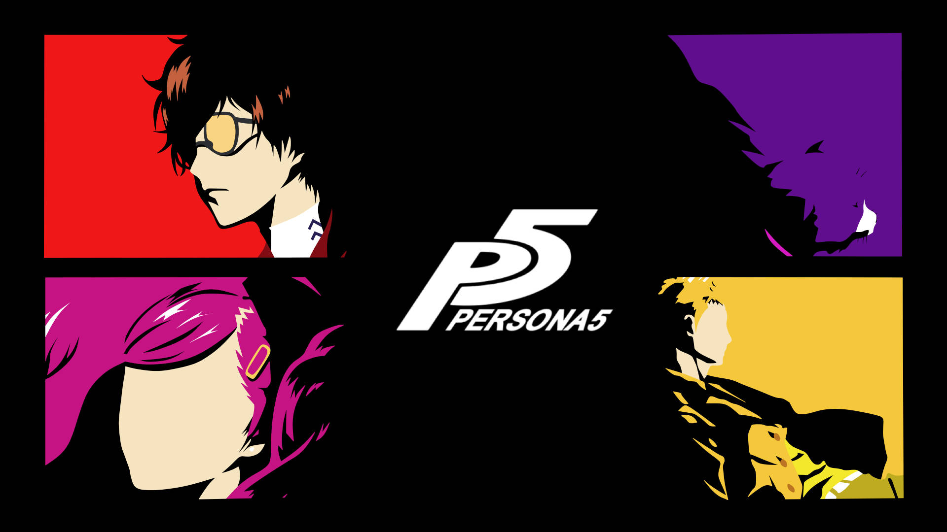 Persona5 Ren Amamiya Und Besetzung Wallpaper