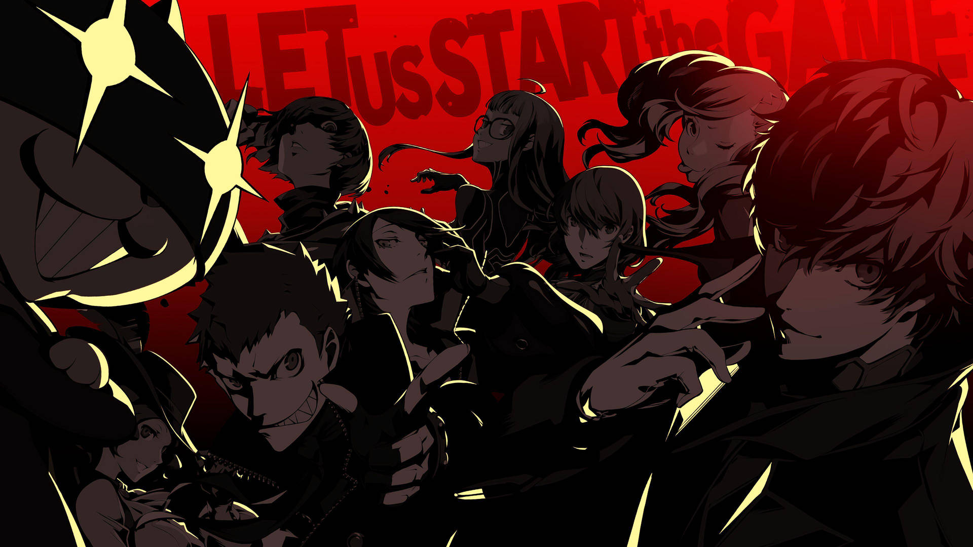 Persona 5 Royal Characters' Silhouettes Picture