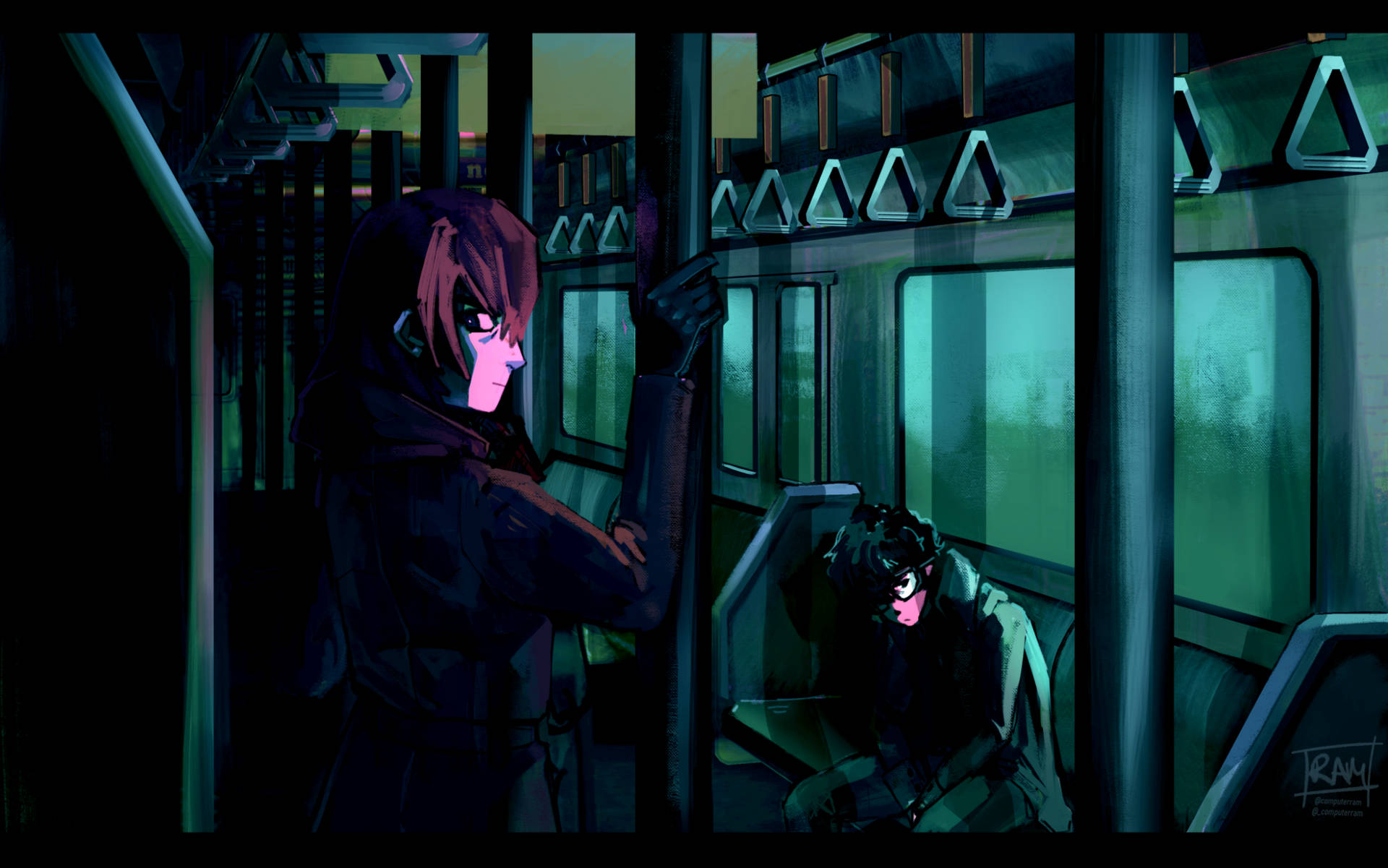 Persona 5 Royal Train Ride Background