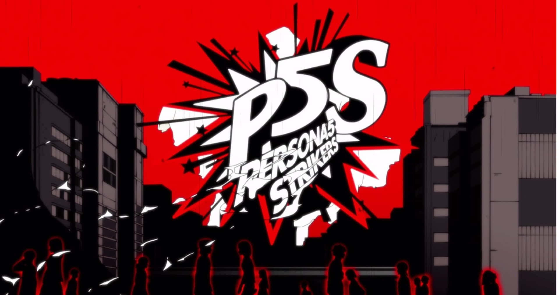 Caption: The Phantom Thieves in action in Persona 5 Strikers Wallpaper