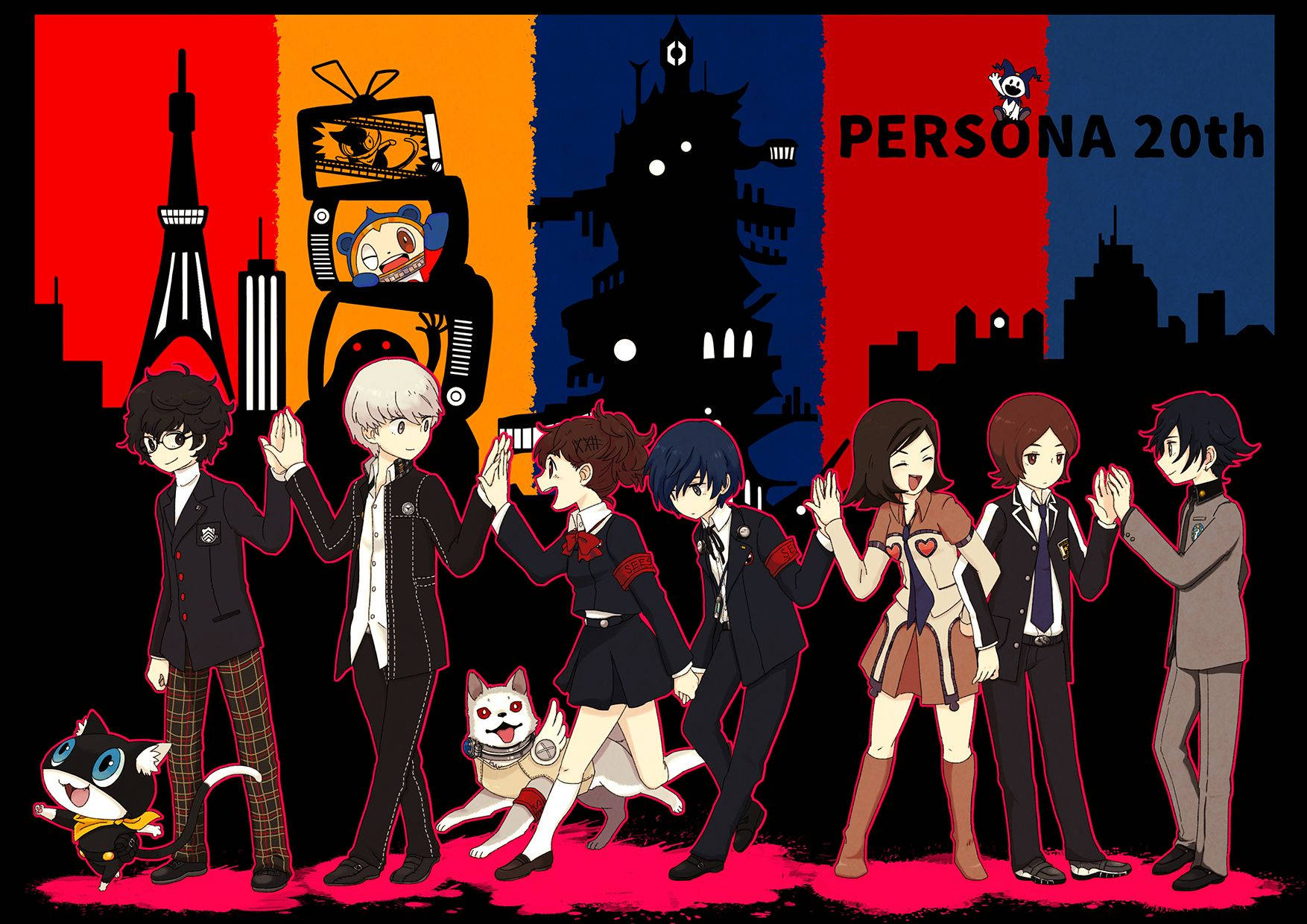 Persona Characters Fan Art Wallpaper