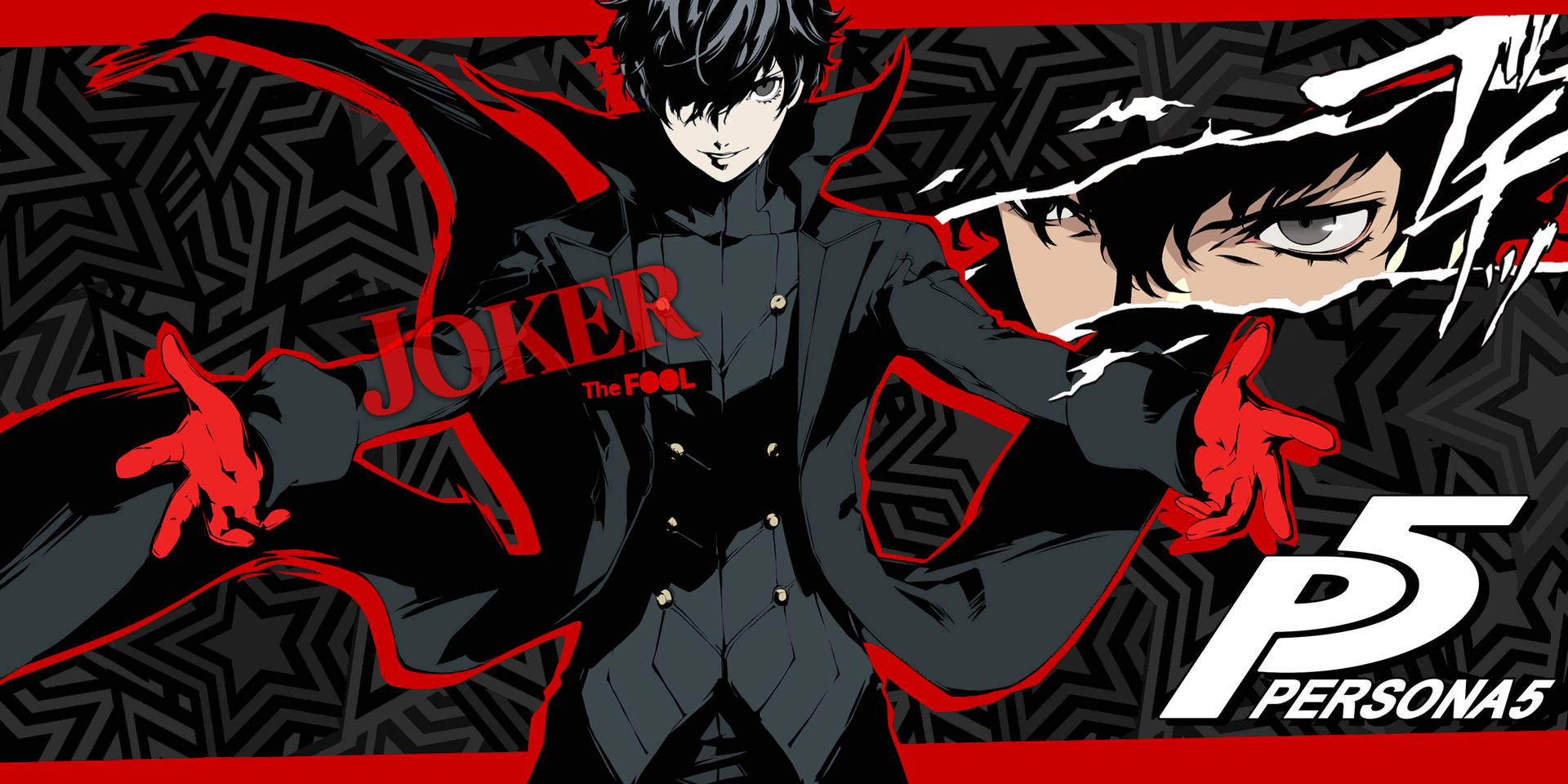 Celebrating the release of Persona 5 with a background dedicated to the enigmatic Joker. Wallpaper