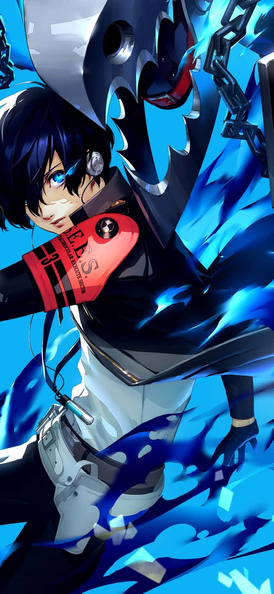 Persona3 Protagonistwith Evoker Wallpaper