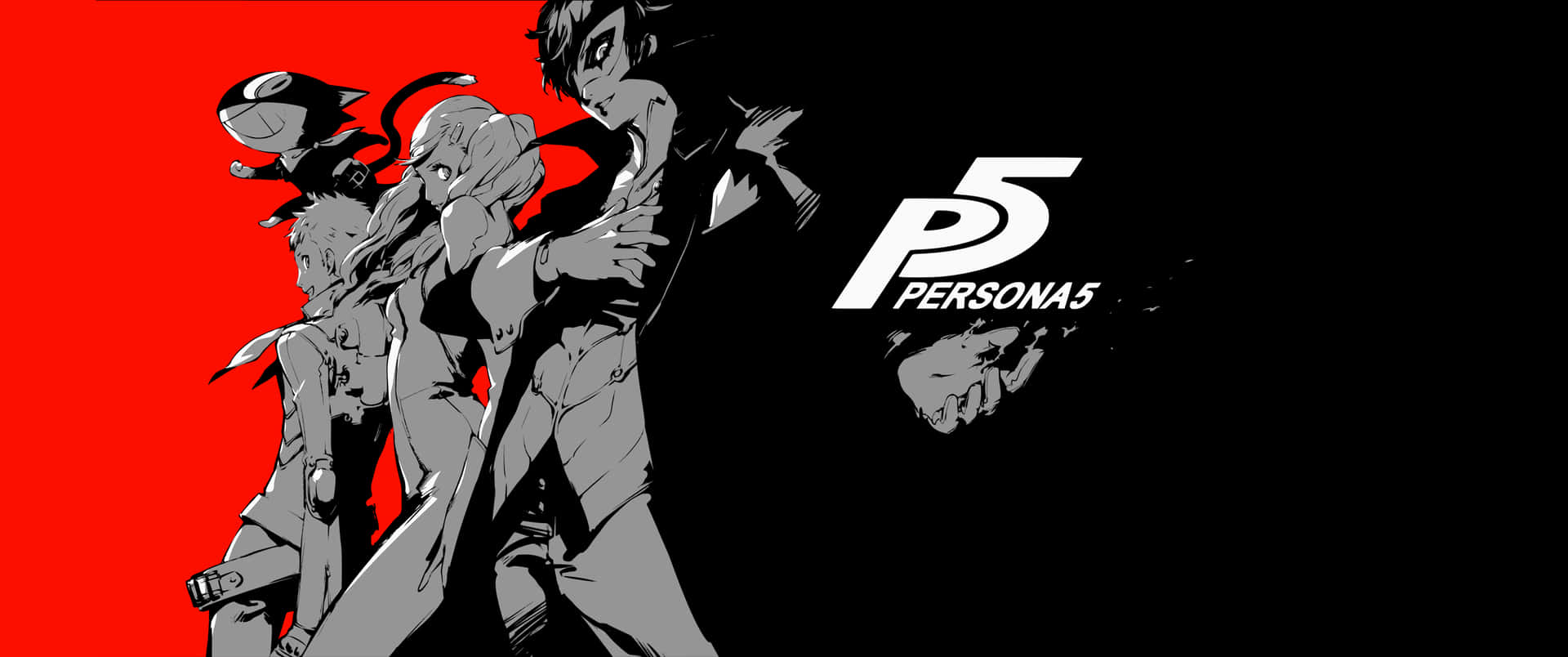 Persona5 Game Art Super Ultra Wide Wallpaper