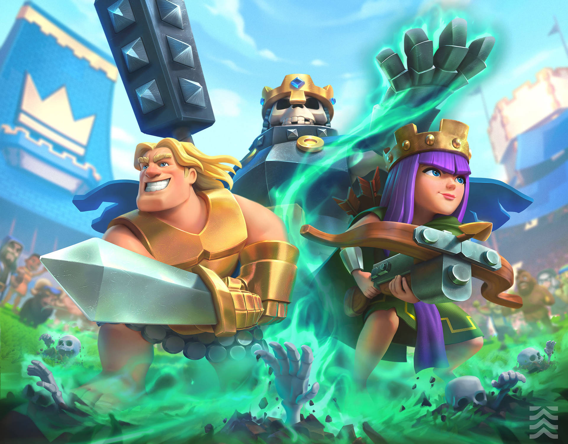 Baixe Papéis de Parede do Personagens Do Jogo De Telefone Clash Royale |  Wallpapers.com