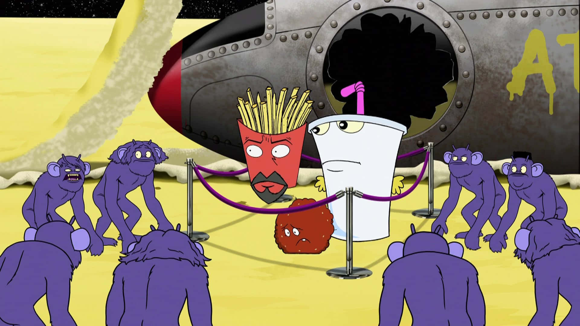 Personaggidi Aqua Teen Hunger Force Che Posano Insieme