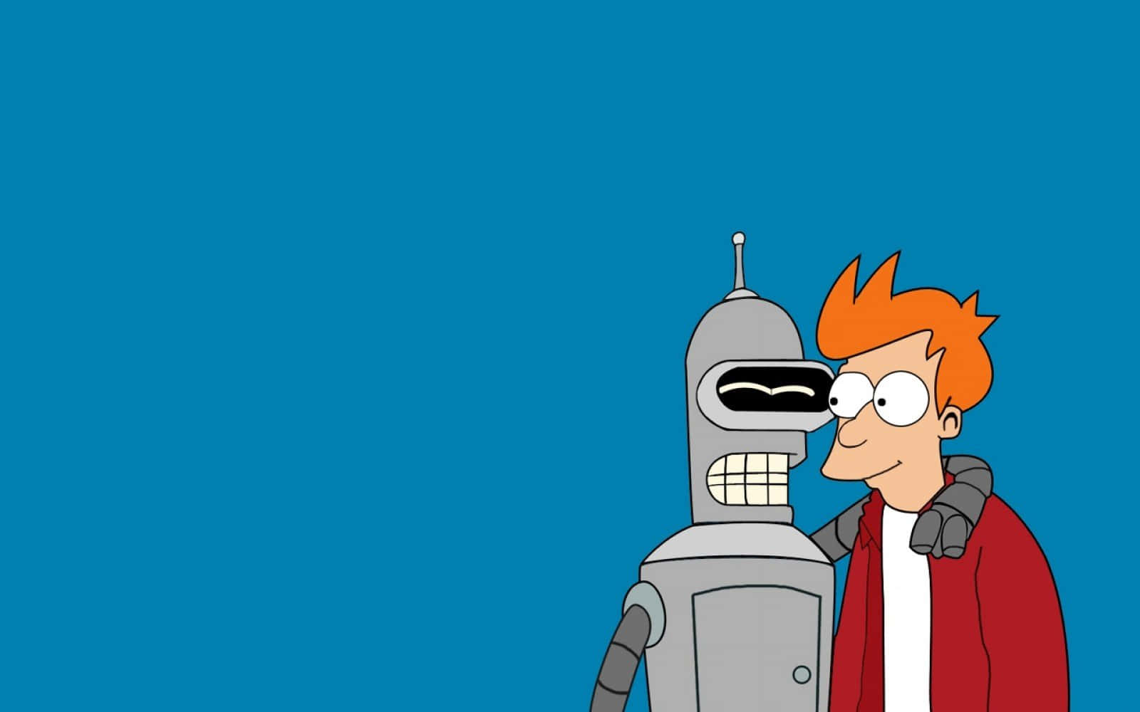 Personaggidi Futurama Nella Futuristica Città Di New York