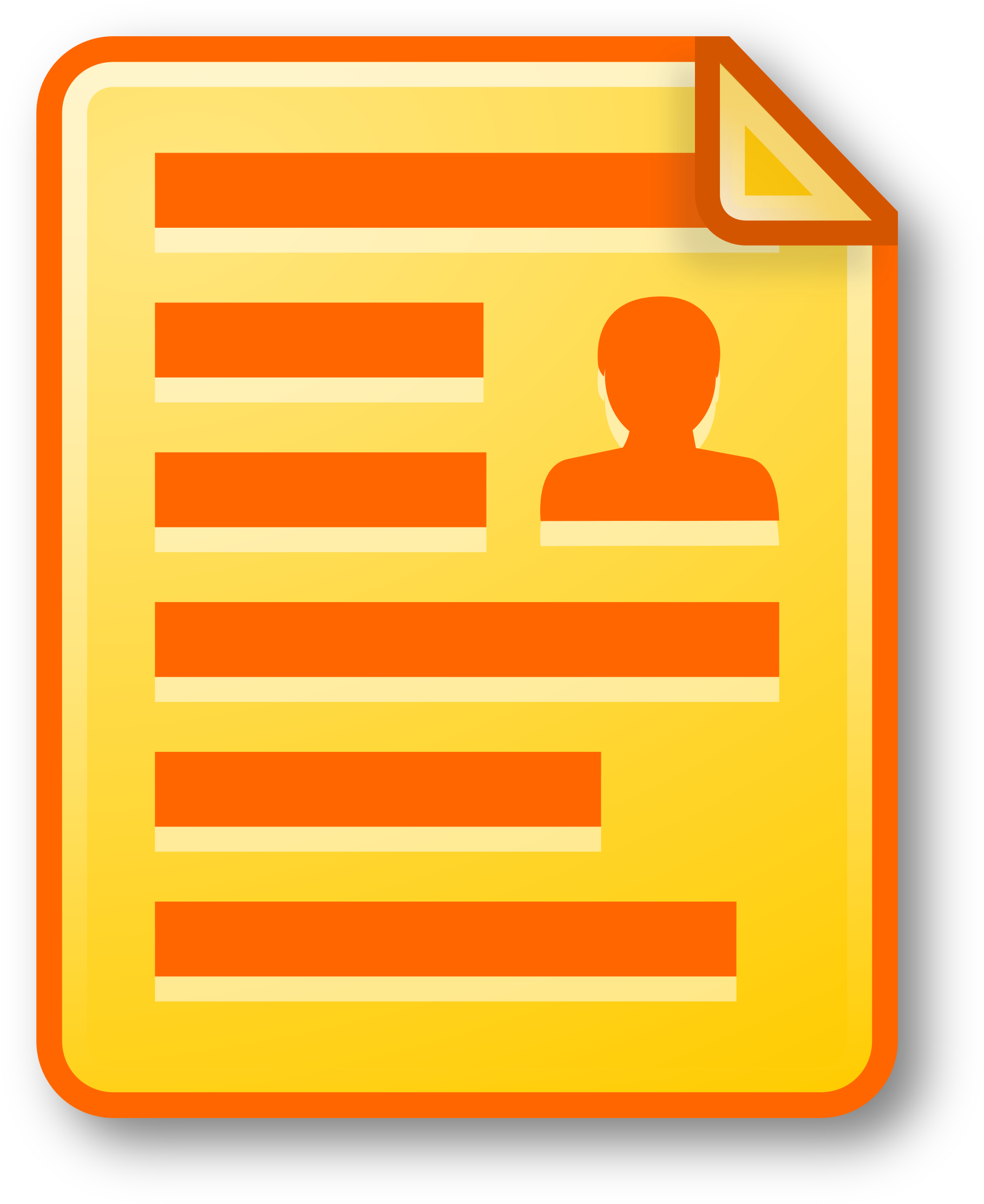 Personal Document Icon PNG