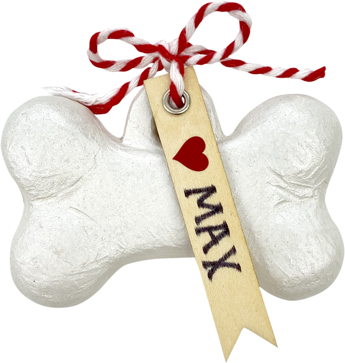 Personalized Dog Bonewith Name Tag PNG