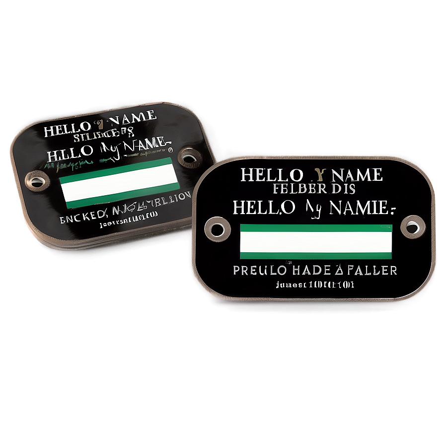 Personalized Hello My Name Is Label Png Oae PNG