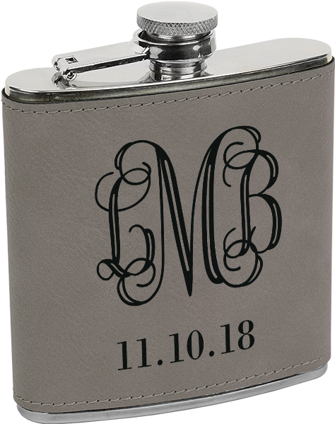 Personalized Leather Flask111018 PNG