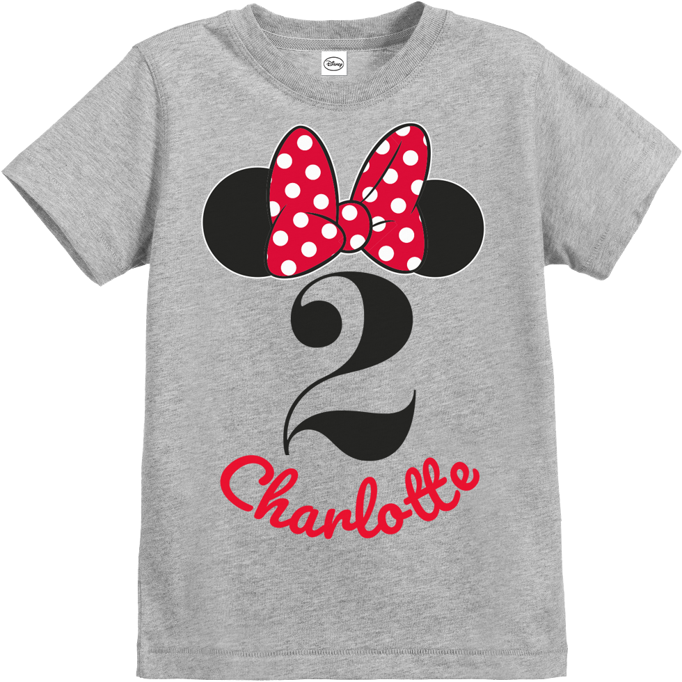 Personalized Minnie Mouse Birthday Shirt PNG