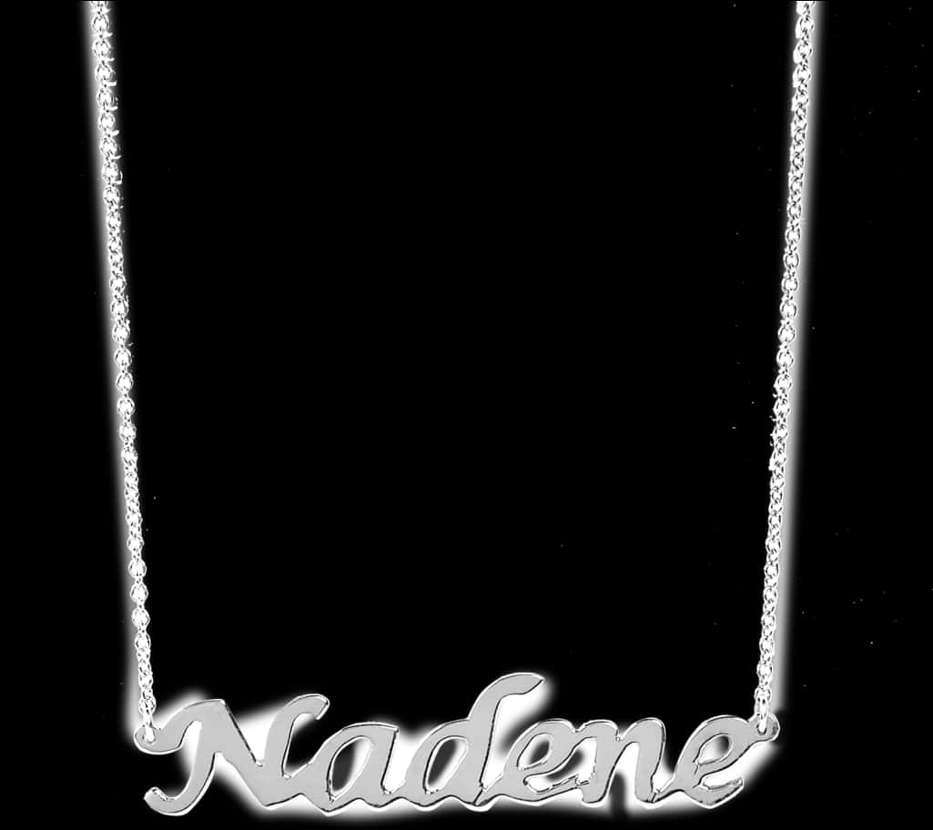 Personalized Nadene Name Necklace PNG