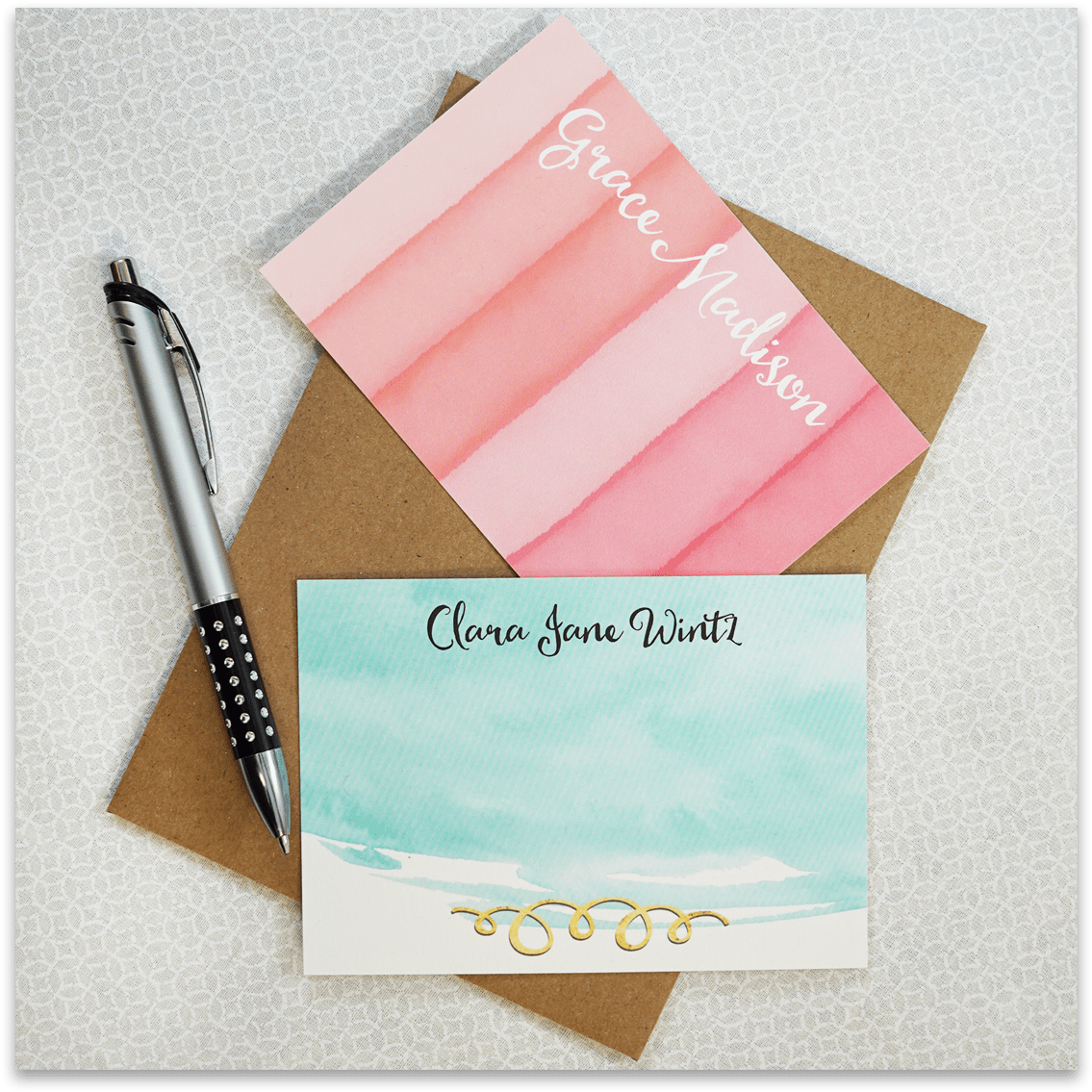 Personalized Stationeryand Pen PNG