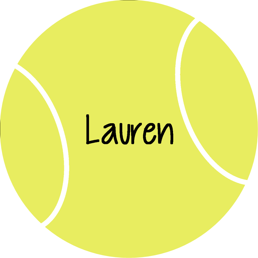 Personalized Tennis Ball Label PNG