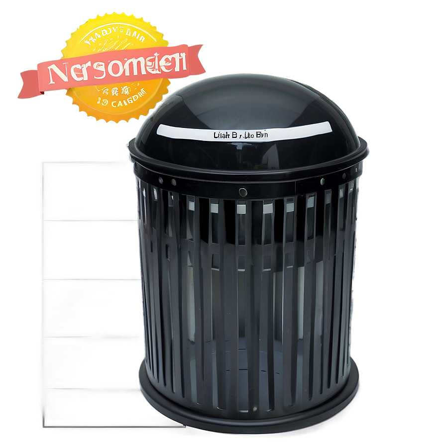 Personalized Trash Bin Assembly Png 05252024 PNG