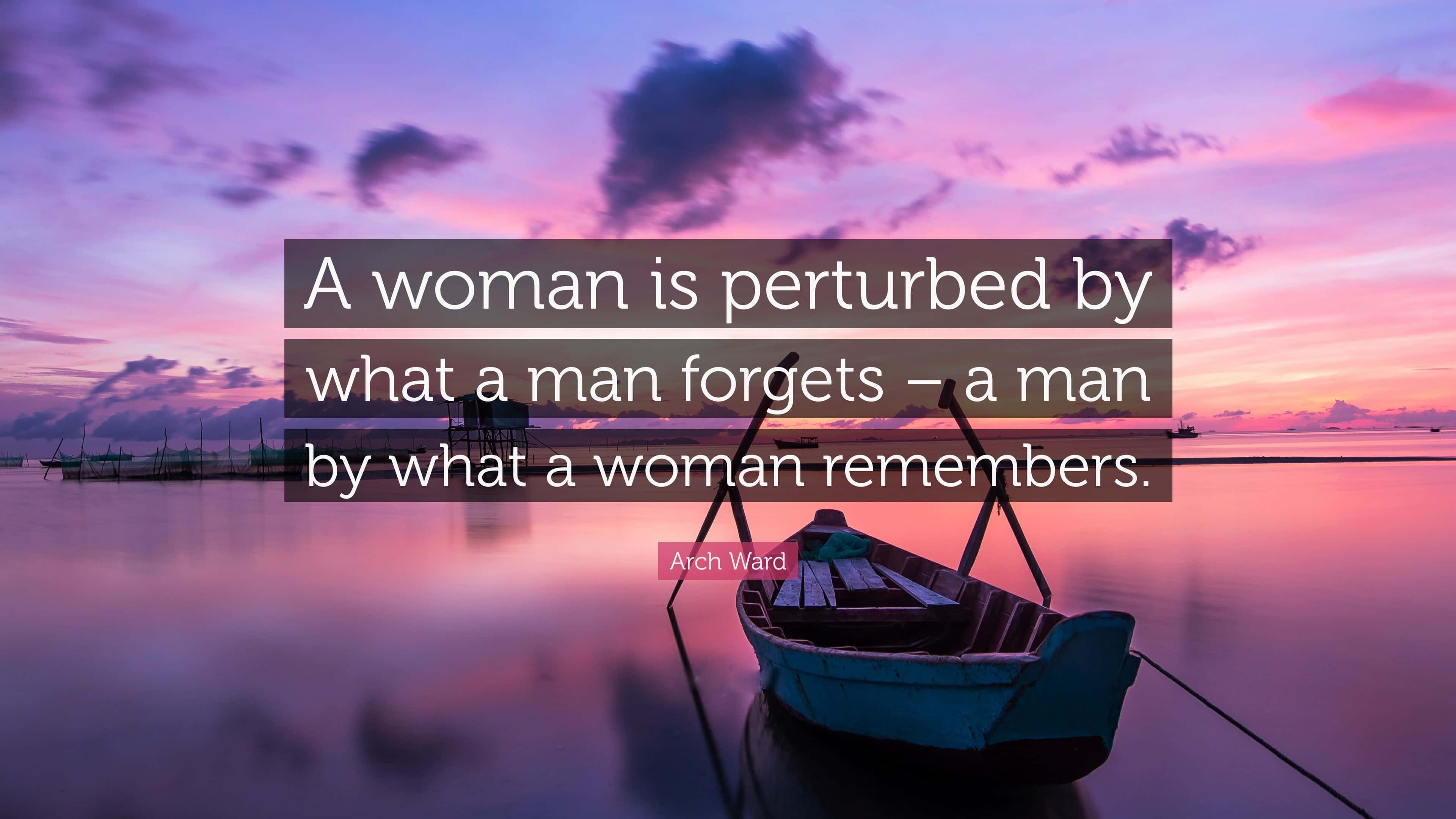 Perturbed Woman Quote Wallpaper