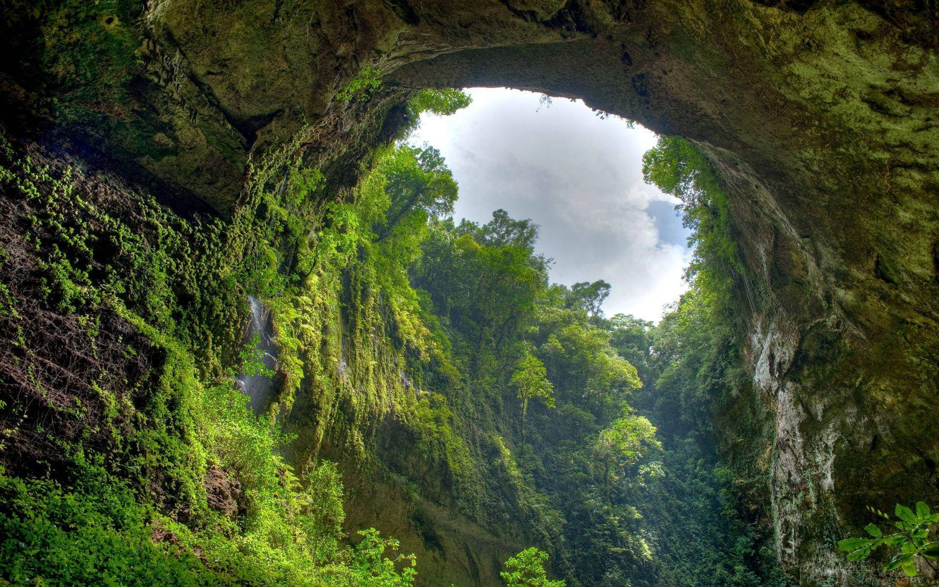 Perugrün Höhle Wallpaper