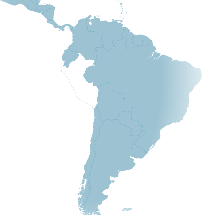 Peru Highlightedon South American Map PNG