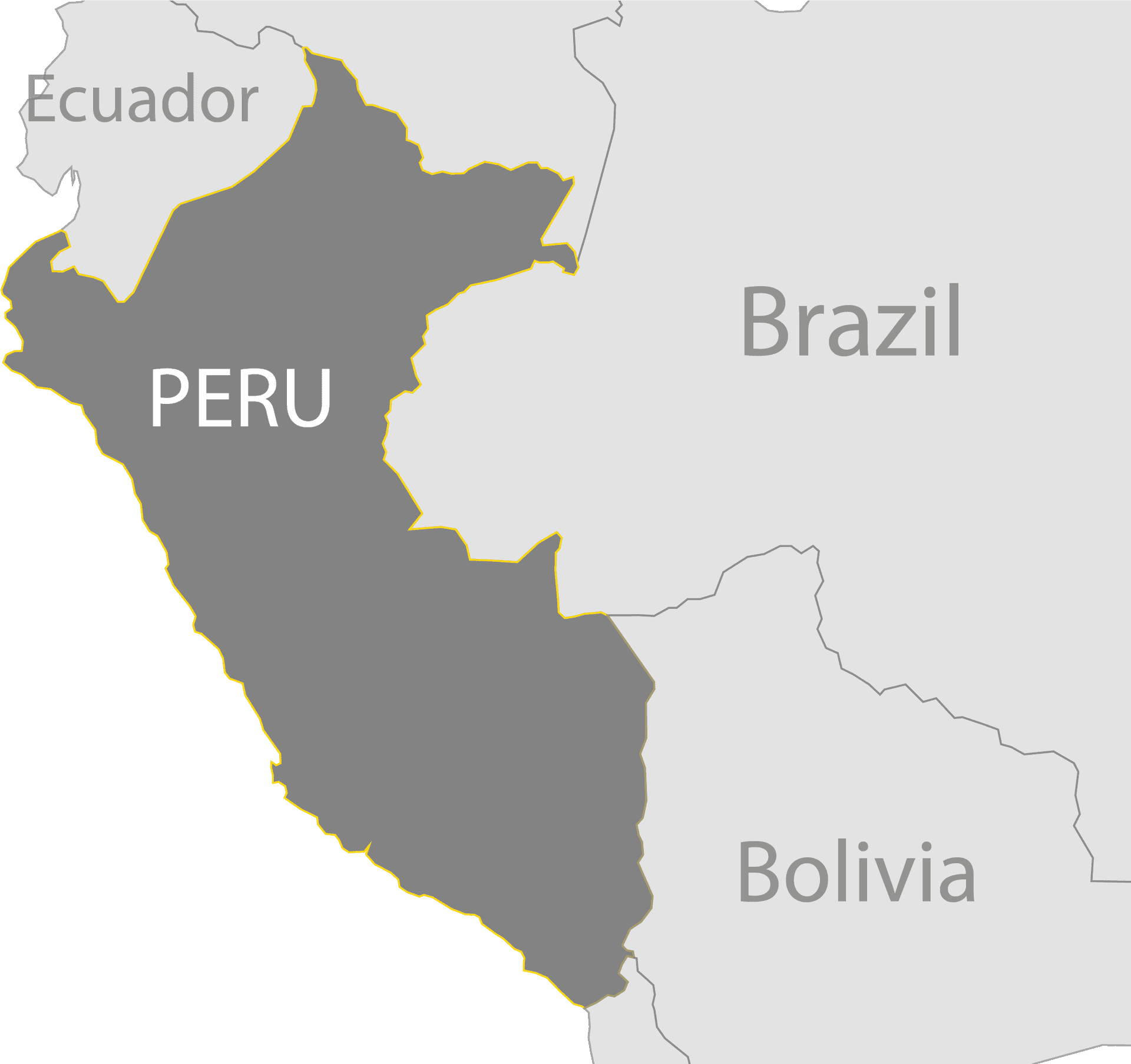 Peru Map Outline PNG