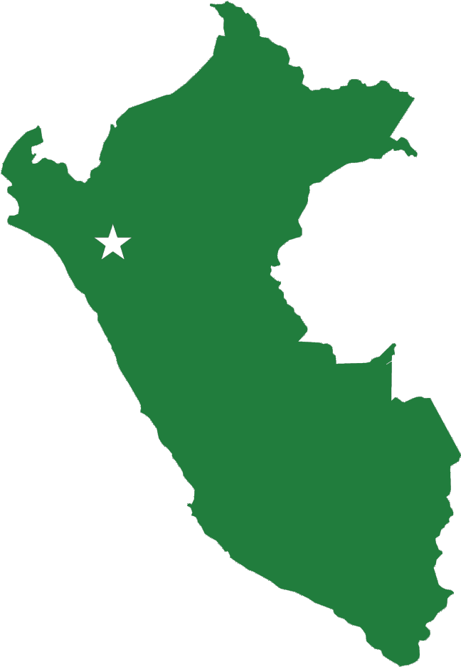 Peru Mapwith Star Marker PNG