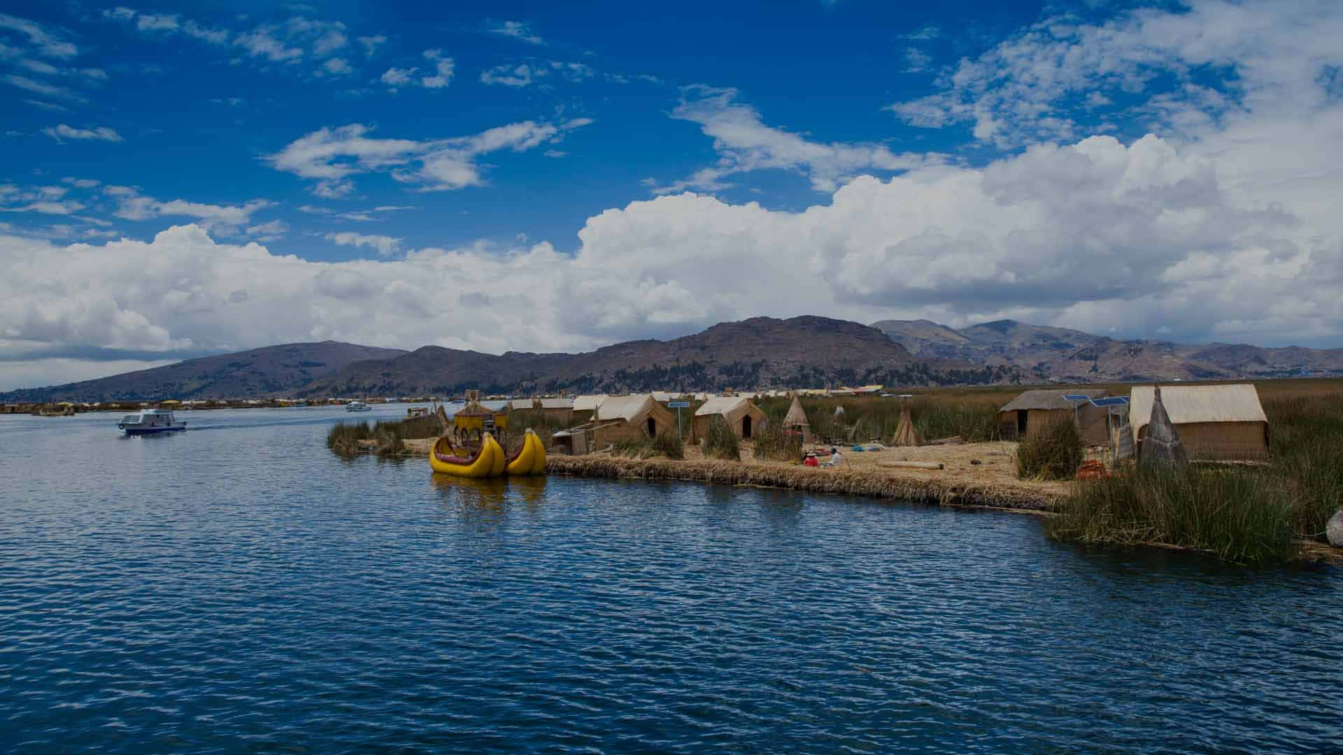 Peru Natural Heritage Lake Titicaca Background