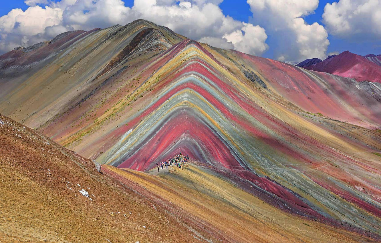 Peru Rainbow Bjerg Wallpaper