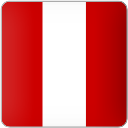 Peruvian Flag Simple Design PNG