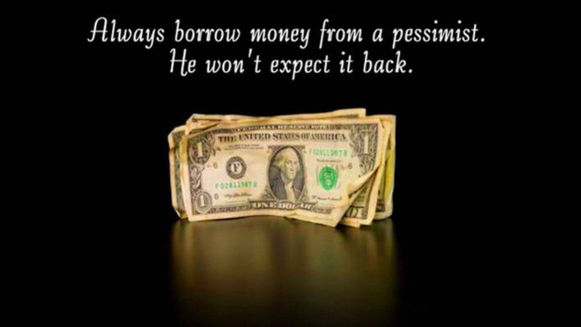 Pessimistic Money Background