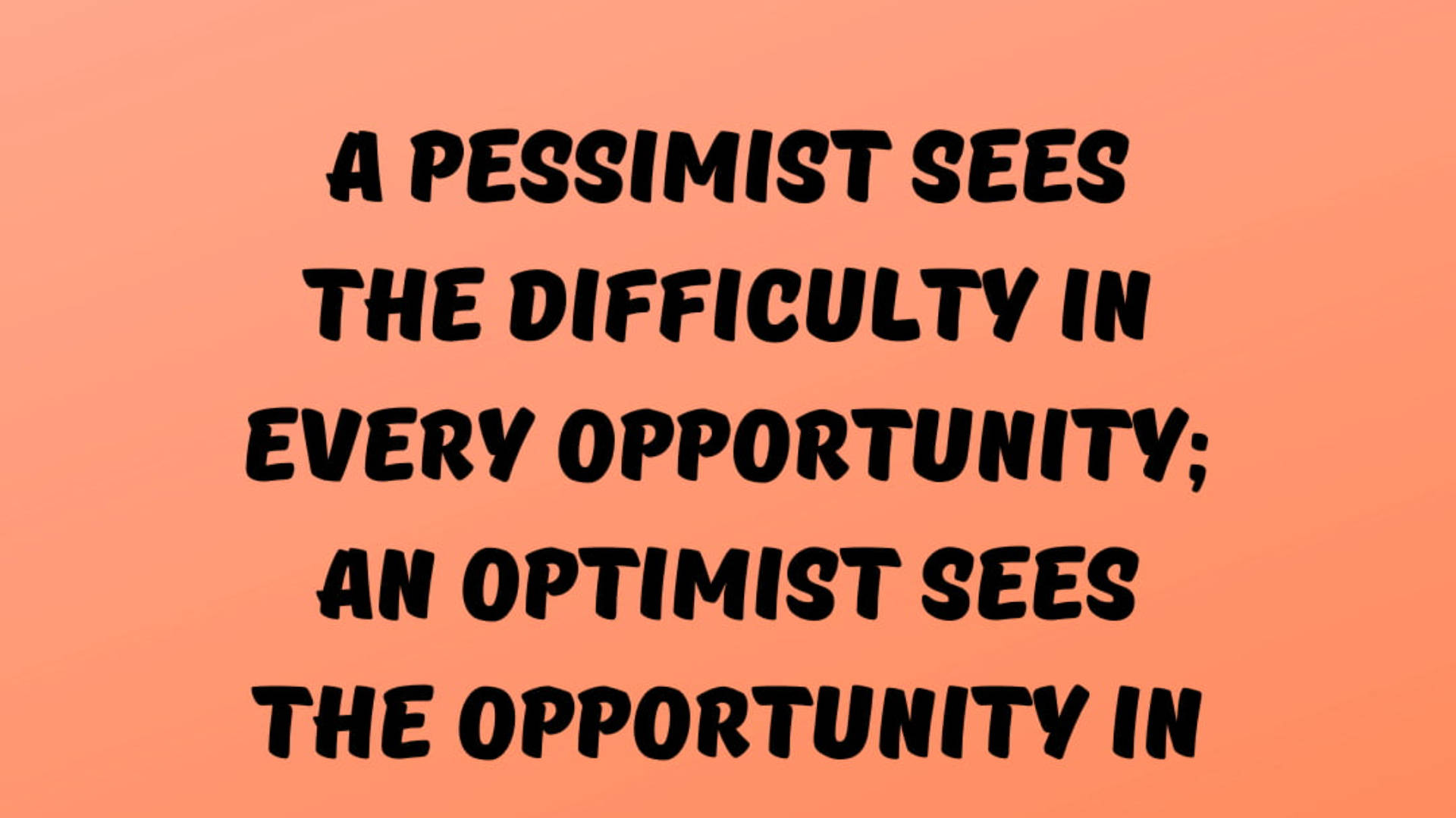 Pessimistic Orange Wallpaper