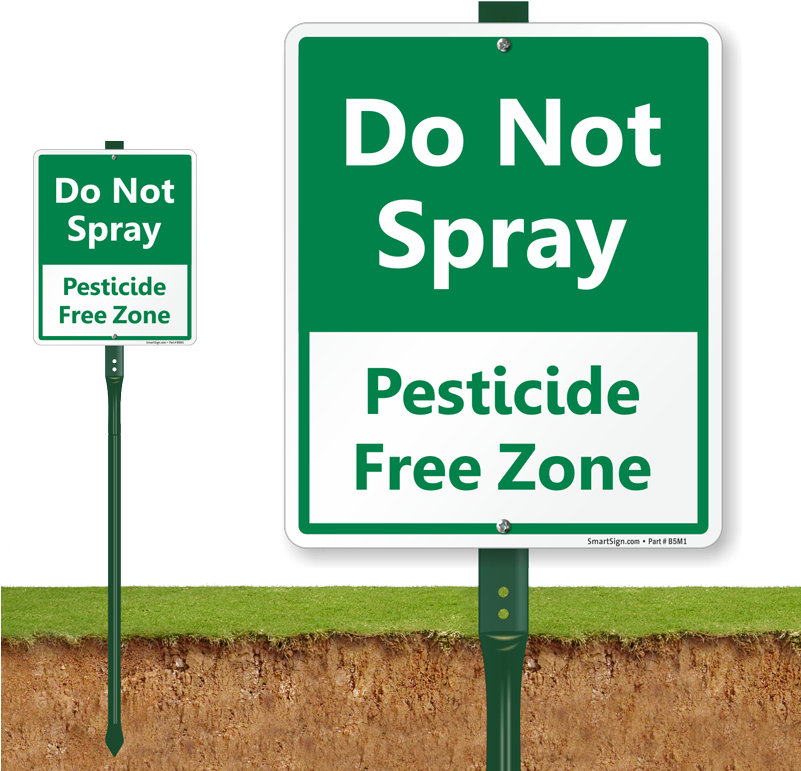 Download Pesticide Free Zone Street Sign | Wallpapers.com