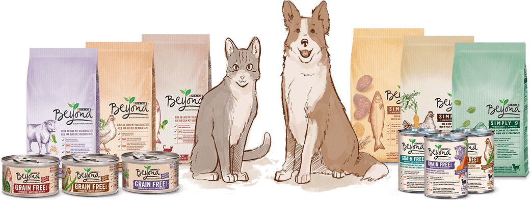 Pet Food Branding Illustration PNG