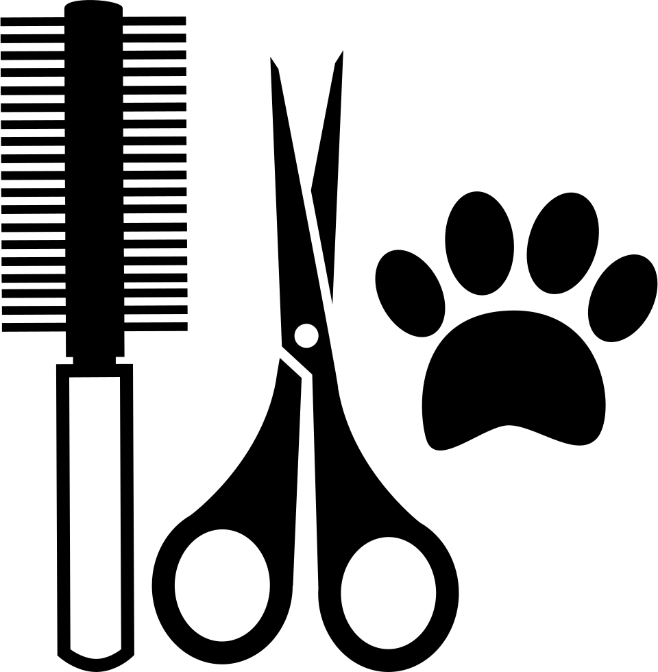 Pet Grooming Tools Icon PNG