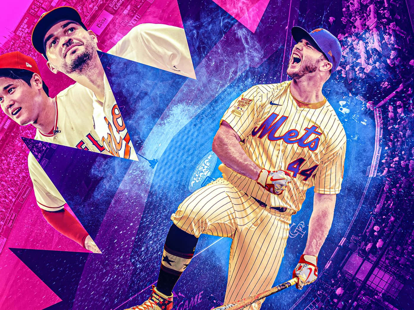 New York Mets rookie Pete Alonso rounds the bases during an emotional home game. Wallpaper