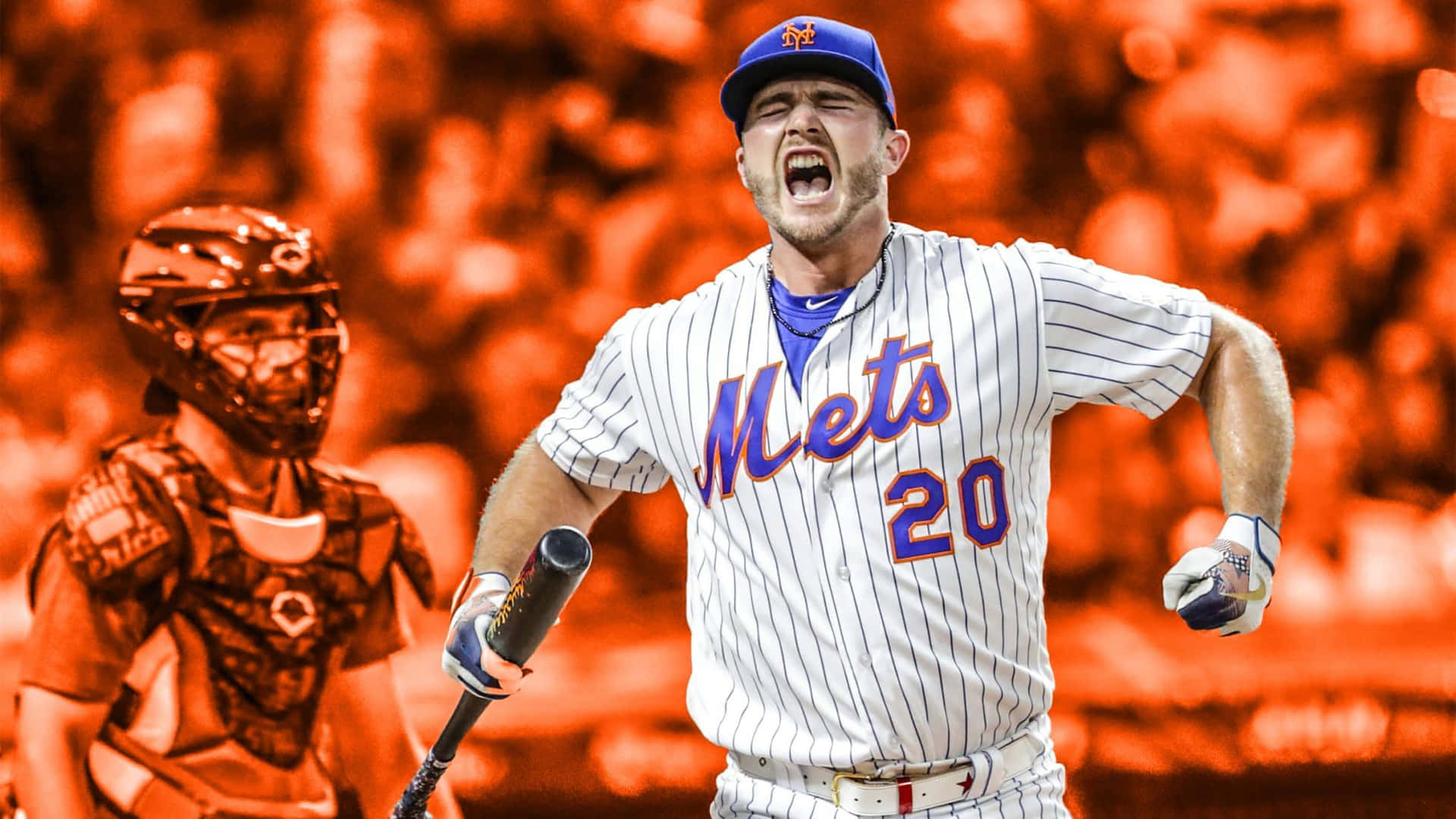 Newyork Mets Star Pete Alonso → New York Mets-star Pete Alonso Wallpaper