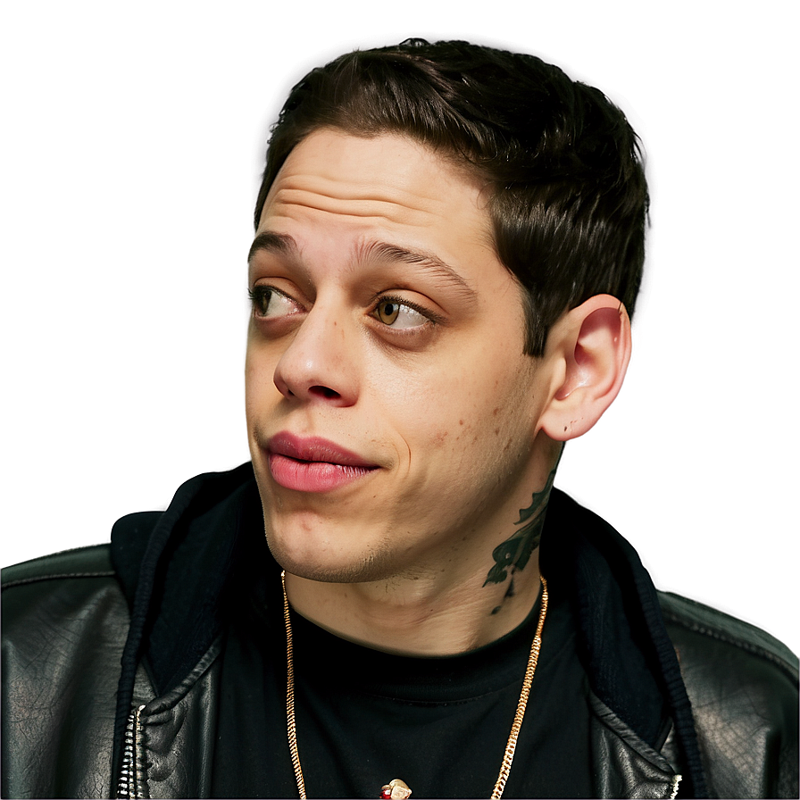 Pete Davidson In Black Tee Png 06252024 PNG