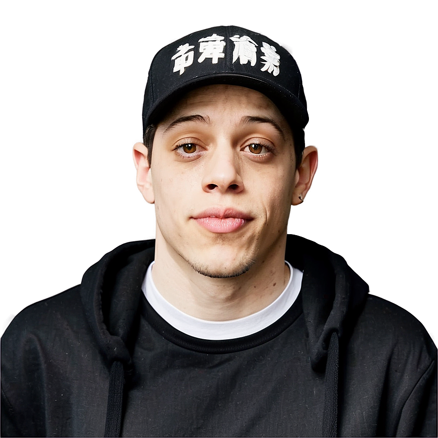 Pete Davidson In Black Tee Png 45 PNG