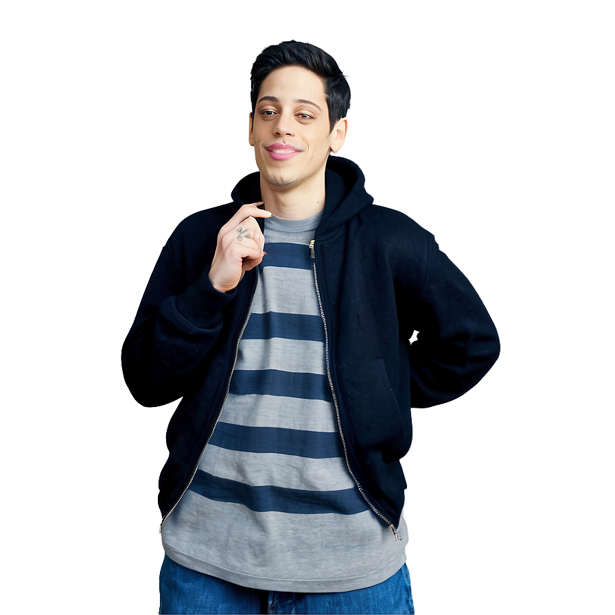 Pete Davidson In Hoodie Png 06252024 PNG