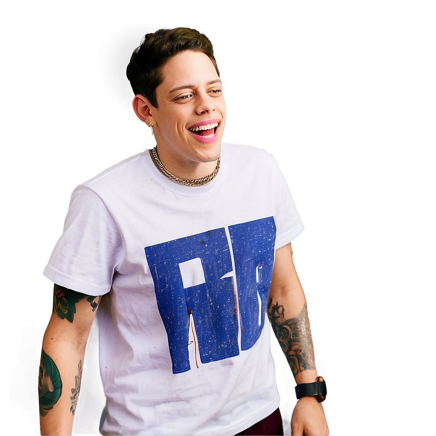 Pete Davidson Laughing Out Loud Png Isc PNG